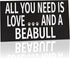 JennyGems Beabull Sign, All You Need Is Love And A Beabull, Wood Sign, 9.5x5.5 Inches, Beabull Mom, Beabull Gifts, Beabull Dogs, Beabull Decor, American Made