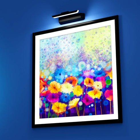 Westek BL-PL16-N Wireless Battery Operated LED Picture Light with Remote, Dimmable, 16 in, Satin Nickel