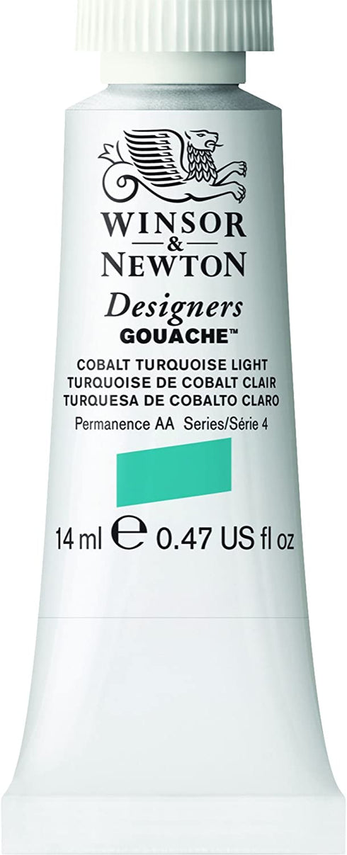 Winsor & Newton Designers Gouache Tube, 14ml, Cobalt Turquoise Light
