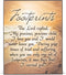 Elanze Designs Footprints 8 x 10 Wood Print Overlay Wall Art Sign Plaque