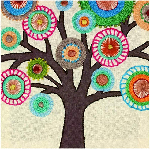 Dimensions Retro Tree Crewel Embroidery Kit, 9.5'' x 9.5''