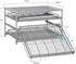 NEX Spice Rack Organizer for Cabinet, 3 Tier Kitchen Seasoning Food Jars Storage Drawer with Labels, Silver