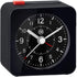 MARATHON Mini Non-Ticking Analog Alarm Clock with Auto Back Light and Snooze Function