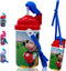 Zak Designs Disney Classic Mickey Carrying Strap One Touch Water Bottles with Reusable Built in Straw - Safe Approved BPA Free, Easy to Clean, for Kids Girls Boys, Goodies Home Travel