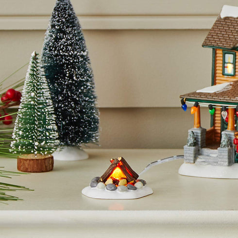 Department 56 Accessories for Villages Lit Fire Pit Accessory Figurine