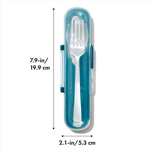 OXO Good Grips Prep & Go Stainless Steel Utensil Set with Case, Dishwasher Safe