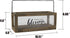Stonebriar Count Your Blessings Rustic Rectangular Wood and Glass Tray Rail Candle Holder with Sentiment Saying, Brown