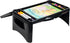 Mind Reader LAPSTOR-BLK Folding Lap, Portable Laptop Desk, Breakfast, Bed Table, Serving Tray with Extra Storage Space for Books, Files, Docs, School Supplies and More, for Kids, Adults, Black