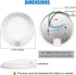 Closet Lights Motion Sensored Indoor Ceiling Mount LED- 10W 5000K Closet Stair Porch Ceiling Pantry Motion Activated Light, 6-7/8 Inch 90CRI 600lm Hardwire to Junction Box, No Battery, Damp Rated ETL