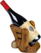 EXCELLO GLOBAL PRODUCTS Wine Bottle Holder: Unique Decorative Baseball Glove Design for Tabletop Display in Home, Kitchen, or Bar