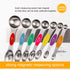 Magnetic Measuring Spoons Set of 8 Stainless Steel Dual Sided Stackable Measuring Spoon Nesting Teaspoons Tablespoons for Measuring Dry and Liquid Ingredients