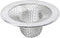 Antrader Kitchen Sink Strainer, 2Pcs Stainless Steel 2-Inch Diameter Mesh Round Filter Bathroom Bathtub Wash Basin Garbage Disposal Basket Filter