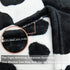 Fleece Cow Print Blanket Black and White Bed Cow Throws Soft Couth Sofa Cozy Warm Small Blankets Plush Gift for Daughter Mom, Bedroom Decor 40x50 inch