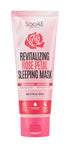 Soo'AE Revitalizing Rose Petal Sleeping Mask - Energizing Restoring, Tube 1 EA Overnight Gel Mask Youthful Clarity Moisturizing and Hydrating, Anti-Aging, Brightening facial skin care with Rose water