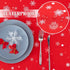 TOMORO Rectangle Christmas Tablecloth - Xmas Themed Reindeer & Snowflake Print Tablecloth Table Cover for Holiday Dinner Party Kitchen Decoration, 60 x 84 inch