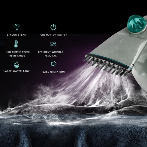 Steamer For Clothes, Handheld Garment Steamer, Travel Size Clothing Steam Iron, Dry Steam Upgraded Version Gray / Teal