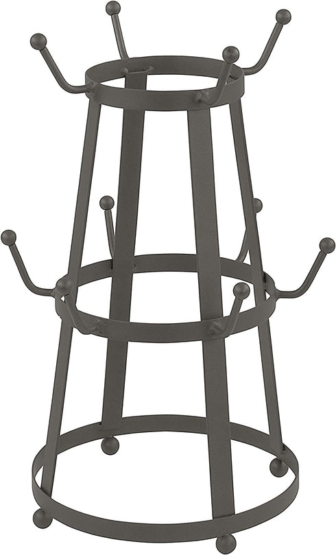Spectrum Diversified 10676 Stripe 10 Mug Holder, Industrial Gray