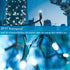 Decute Cool White Christmas String Lights Waterproof 300LED 105FT UL Certified with End-to-End Plug 8 Modes, Outdoor Indoor Starry Fairy Lights for Christmas Tree Patio Garden Wedding Party Decor