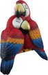 DWK Polly and Petey Mama Mother Parrot and Baby Parrot Shelf Sitting Figurines | Shelf Decor | Desk Accessories | Statues & Figurines | Office Decor | Bookshelf Accessories and Decorations - 6"