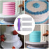 WENMING Cake Scraper Smoother Cake Decorating Comb Set Stainless Steel Cake Icing Smoother Plastic Sawtooth Cake Scraper DIY Decorating Mousse Butter Cream Cake Edge Kitchen Baking Tools(4 Pack)