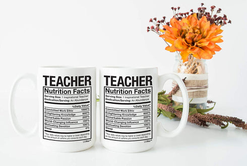 Teacher Appreciation Gifts Christmas Day Gift Boyfriend Girlfriend Coffee Mug Cup Funny Gift for Spanish Math Drama English Special Education Music History Science Kinder Garden Elementary Teachers