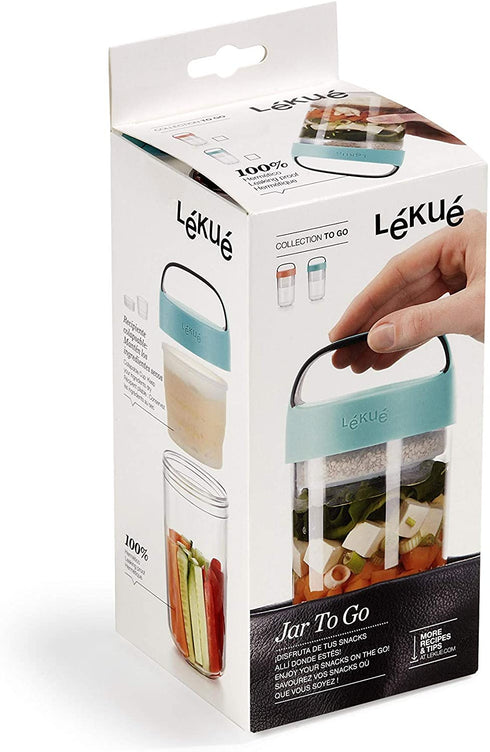 Lekue Food Storage Container, One Size, Turquoise