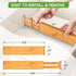 Bamboo Drawer Dividers Organizers Adjustable Expandable Wooden Separators Organization for Kitchen Bedroom Bathroom Dresser 4 Pack (12.5-15.8 inch) by Pipishell