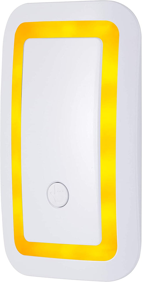 GE home electrical GE Enbrighten SleepLite LED Night Light, Plug-in, Dusk-to-Dawn Sensor, Melatonin, Natural Sleep, Amber Glow, Ideal for Bedroom, Nursery, Bathroom, 39977, 1 Pack, White | Dimmable