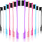Yaomiao 12 Pieces Hair Edge Brushes Double Sided Edge Control Hair Comb Brushes Eyebrow Brush for Women Girls Natural Styling Hair Edge Brushes Combo Pack Smooth Comb Grooming 6 Random Color