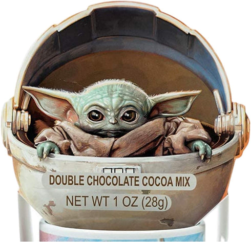Star Wars The Child Holiday Baby Yoda Ceramic Mug with Hot Cocoa Mix Stocking Stuffer, 10 Ounce