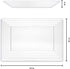 Plasticpro Plastic Serving Trays - Serving Platters Rectangle 11X16 Disposable Party Dish Crystal Clear, Elegant Leveled Border, Pack of 4