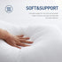 Acanva Bed Pillows 2 Pack Hotel Collection Luxury Soft Inserts for Sleeping-Breathable and Comfortable for Stomach Back Sleepers, Standard Size-(Pack of 2), White 2 Count