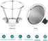 Pour over coffee filter stainless steel slow drop coffee filter metal cone paperless metal cone reusable single cup coffee drip cone 1-2 cups?, cnuben V60 coffee dripper without filter