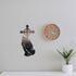 Steel Peaceful Praying Hands with Cross for Prayer - 15"X7" Inch Large Metal Wall Mount Holy Decor and Bibical Hanging Decoration (Black)