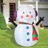 GOOSH 4 FT Christmas Inflatable Outdoor Cute Snowman, Blow Up Yard Decoration Clearance with LED Lights Built-in for Holiday/Party/Xmas/Yard/Garden