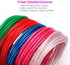 EL Wire Kit 9ft, Portable Neon EL Wire Lights Super Bright Battery Operated for Cosplay Dress Festival Party Halloween DIY Christmas Decoration (5 Pack, Each of 9ft, Red, Green, Pink, Blue, White)