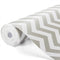 Glotoch Shelf Liner 12" x 20 ft. - Non Adhesive Refrigerator, Kitchen, Drawer Liners, Waterproof and Durable Fridge Table Place Mats for Cupboard, Cabinet, Drawer Liner, Gray and White, Chevron