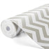 Glotoch Shelf Liner 12" x 20 ft. - Non Adhesive Refrigerator, Kitchen, Drawer Liners, Waterproof and Durable Fridge Table Place Mats for Cupboard, Cabinet, Drawer Liner, Gray and White, Chevron