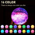 Eguled Moon Lamp inches Galaxy Lamp Night Light 16 Colors LED Moon Light with Stand Remote Touch Control and USB Rechargeable Home D©cor(5.9 inches)