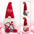 Valentines Day Gnomes, 2-Pack Valentines Gnomes, Gnomes Plush Swedish Handmade Gnomes for Valentines Gift/ Decoration - Scandinavian Decorations for Table, Bedroom, Living Room, Mantle