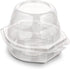 Clear PET Plastic Single Jumbo Hinged Cupcake, Muffin, or Roll Hinged Container by MT Products (15 Pieces)