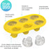 TrueZoo Quack the Ice Duck Ice Cube Tray, Novelty Animal Ice Mold, Large Ice Cube Mold, Makes 6 Ice Cubes, Duck Ice Tray, Yellow, Set of 1