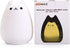 WoneNice Portable Cute Cat Silicone LED Night Lamp,USB Rechargeable Children Night Light with Warm White & 7-Color Breathing Modes, Touch Sensor Control, Christmas Gifts for Baby, Kids, Adults