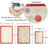 Silicone Baking Mats Set of 4(2 Half and 2 Quarter) Sheet Non Stick Reusable Silicone Pastry Baking Mat for Bake Pans & Rolling - Macaron Making Counter Mat, Dough Rolling Mat
