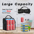 VLM Lunch Bags for Women,Leakproof Insulated Floral Lunch Box with Adjustable Shoulder Strap Reusable Zipper Cooler Tote Bag for Work,Picnic,Camping (Floral 2)