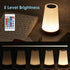 AMEXI Table lamp, Touch Sensor Bedside lamp + dimmable Warm White Light,Used in lamp for Kids Room Room ,Corridor, Living Room USB Rechargeable Night Light (Beige)