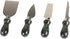 Creative Home Natural Green Marble Handle Set of 4 Pieces Multipurpose Cutter Spreader Set includes Pronged, Hard Cheese Chisel Knife, 2" W x 5-1/4" L