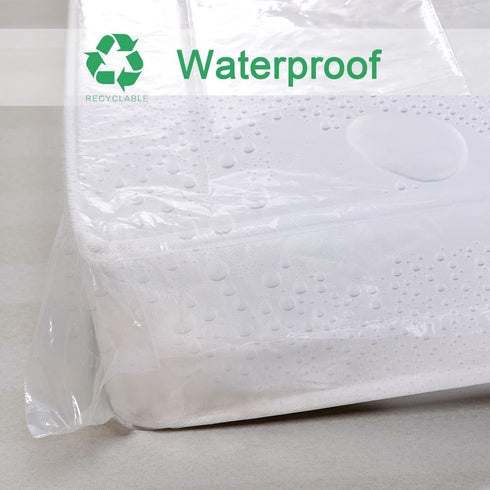 Lauliven 2-Pack Mattress Bag for Moving - Twin/Twin XL Size Mattress Storage Bag - 4 Mil Extra Thick Heavy Duty Mattress Protection Cover - 54 x 96 Inch