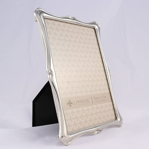 Lawrence Frames 710257 Silver Metal Romance Picture Frame, 5 by 7-Inch