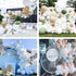 ZHIREPYU White Balloon Garland Arch Kit,100 Pack White Balloons 12inch 5inch,Matte White Latex Balloon Arch Kit for Baby Shower Birthday Wedding Graduation Party Decorations Supplies
